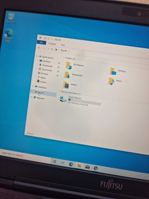 LAptop FUJITSU i5 gen 8 ssd512gb ram 16gb 14"fhd baterie 3 ore ca NOU