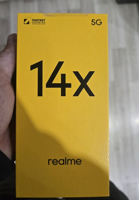 Realme 14x 5G с вградена памет от 128GB. Нов!
