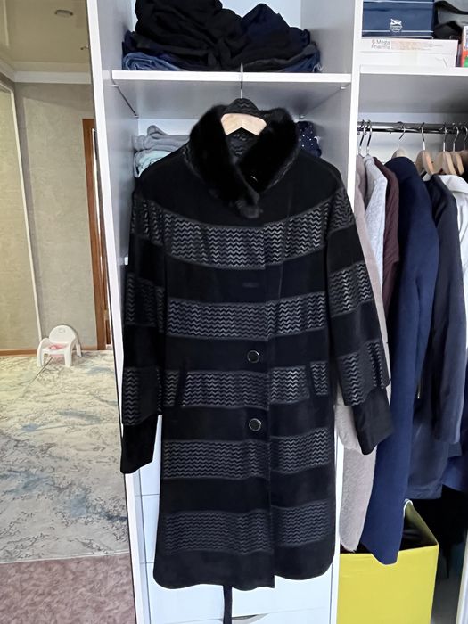 Плащ замшевый женский