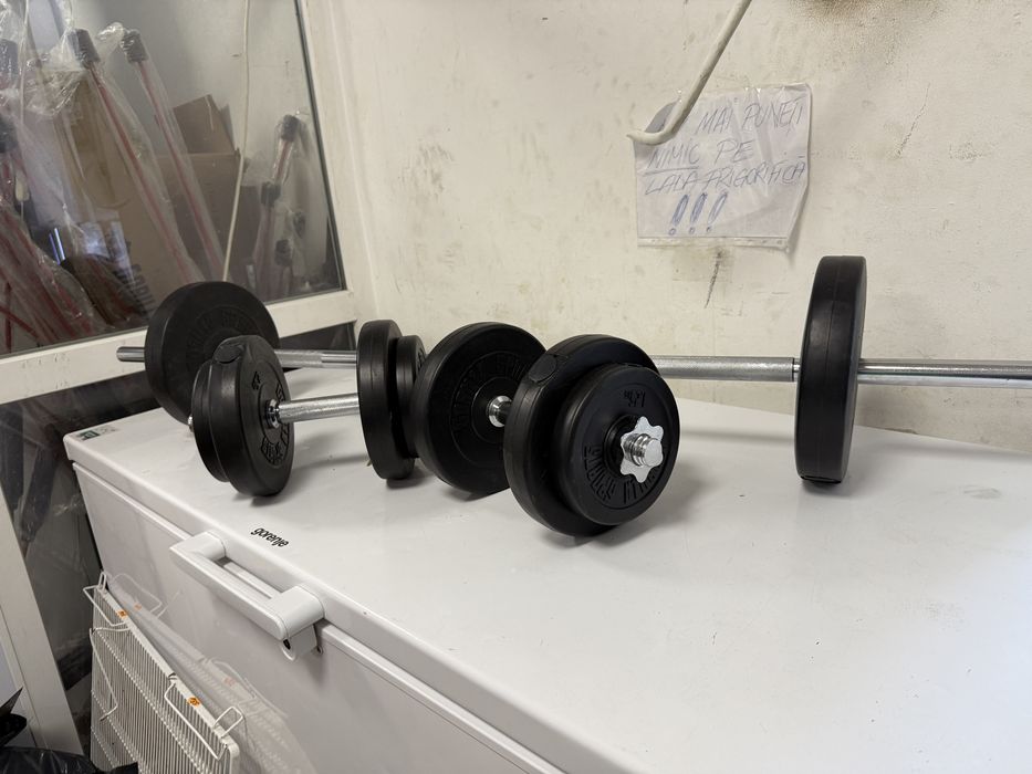 Pachet sala gantere si haltera germany total 30 kg. Pret promo 350 lei