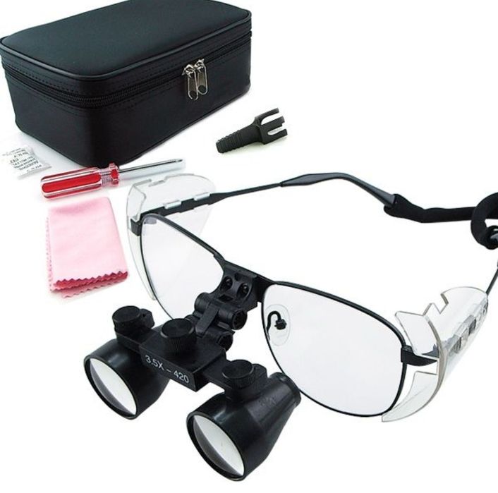 Хирургични медицински лупи от титаниева сплав 3,5 × 420