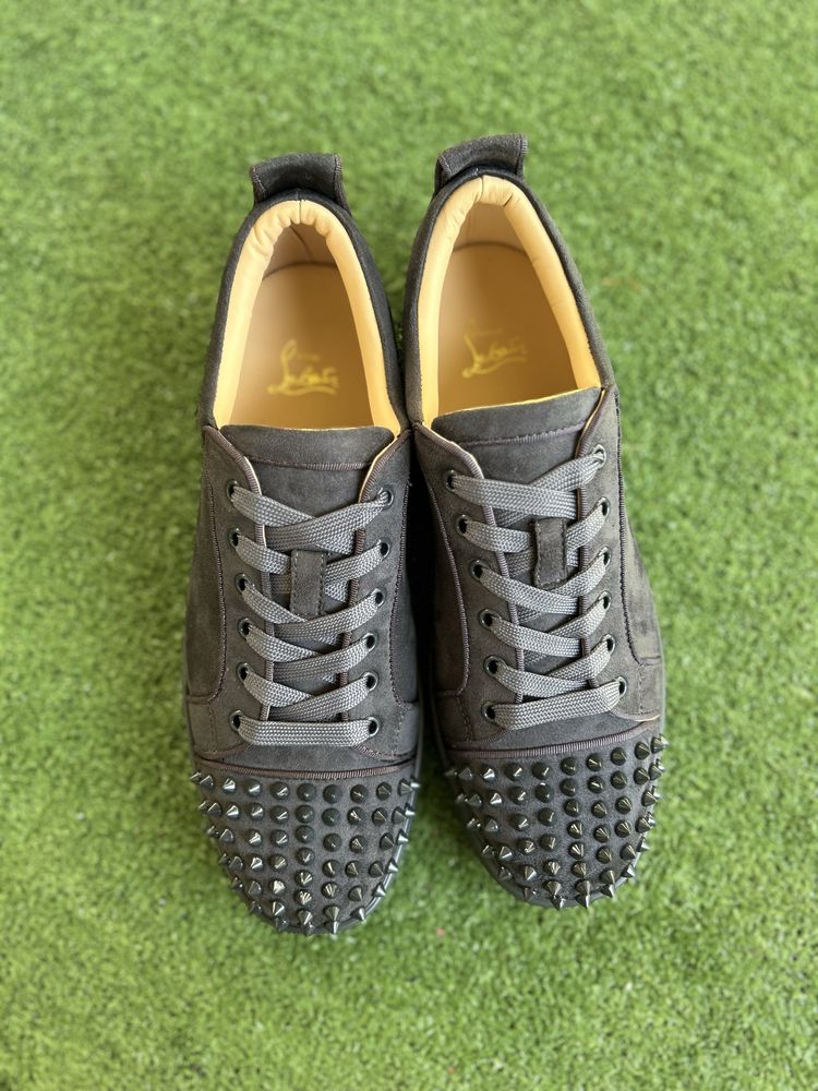 Louboutin Gray Velour