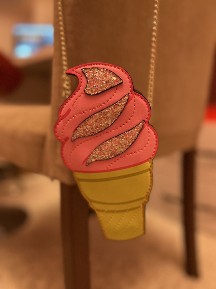Чанта от еко кожа с дизайн на сладолед