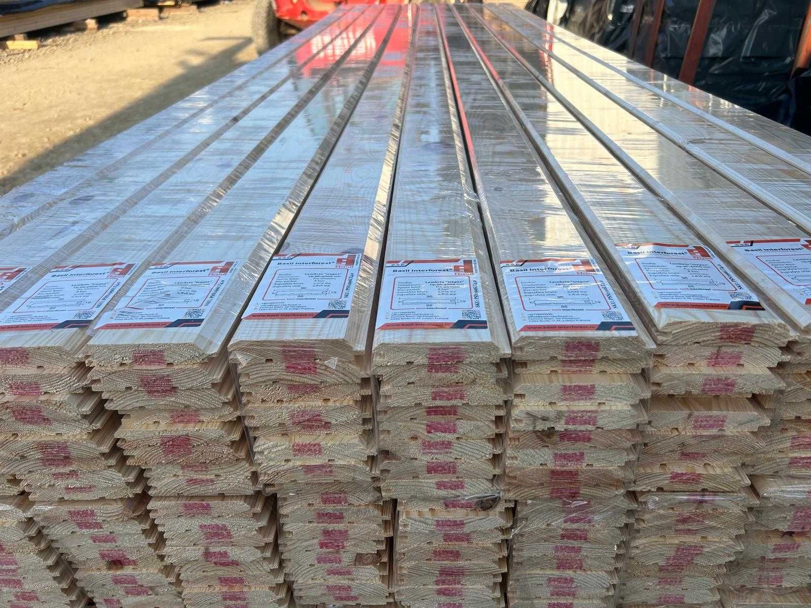 Lambriu – Pin Silvestru- Profil trapez 19x96x4000mm PRET PRODUCATOR