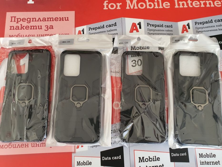 Realme C53,Realme C35,Realme C33,Realme C31 удароустойчив кейс с ринг