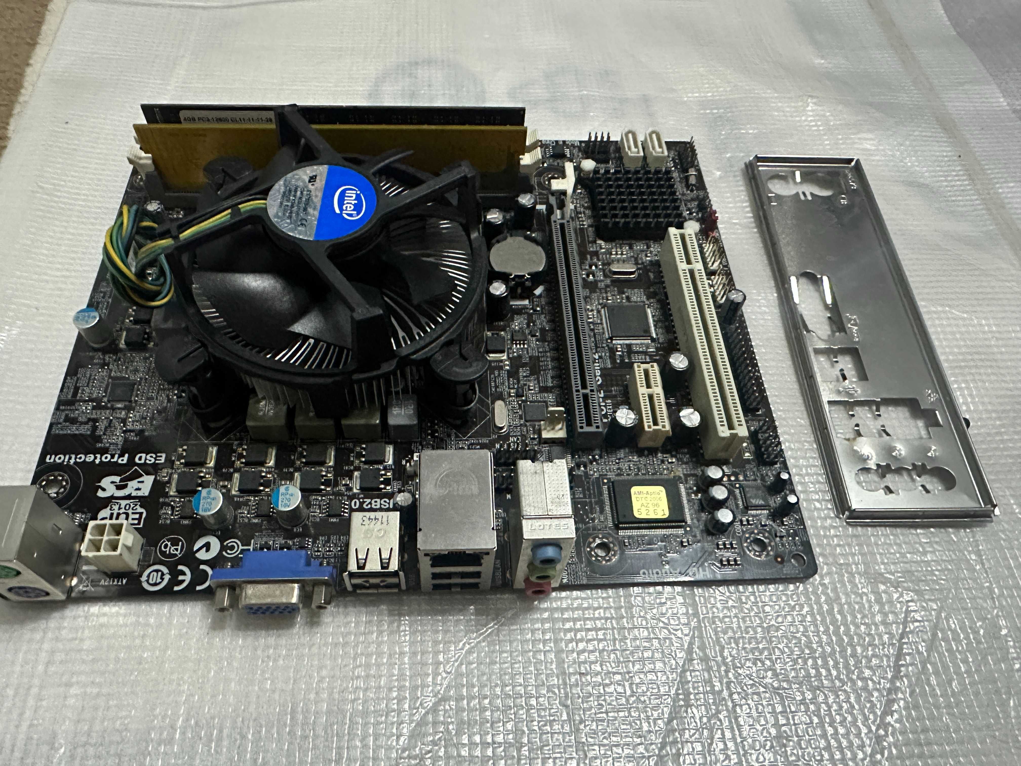Материнская плата ASUS ECS i5 3330\3340\3470 DDR3 8Gb + кулер