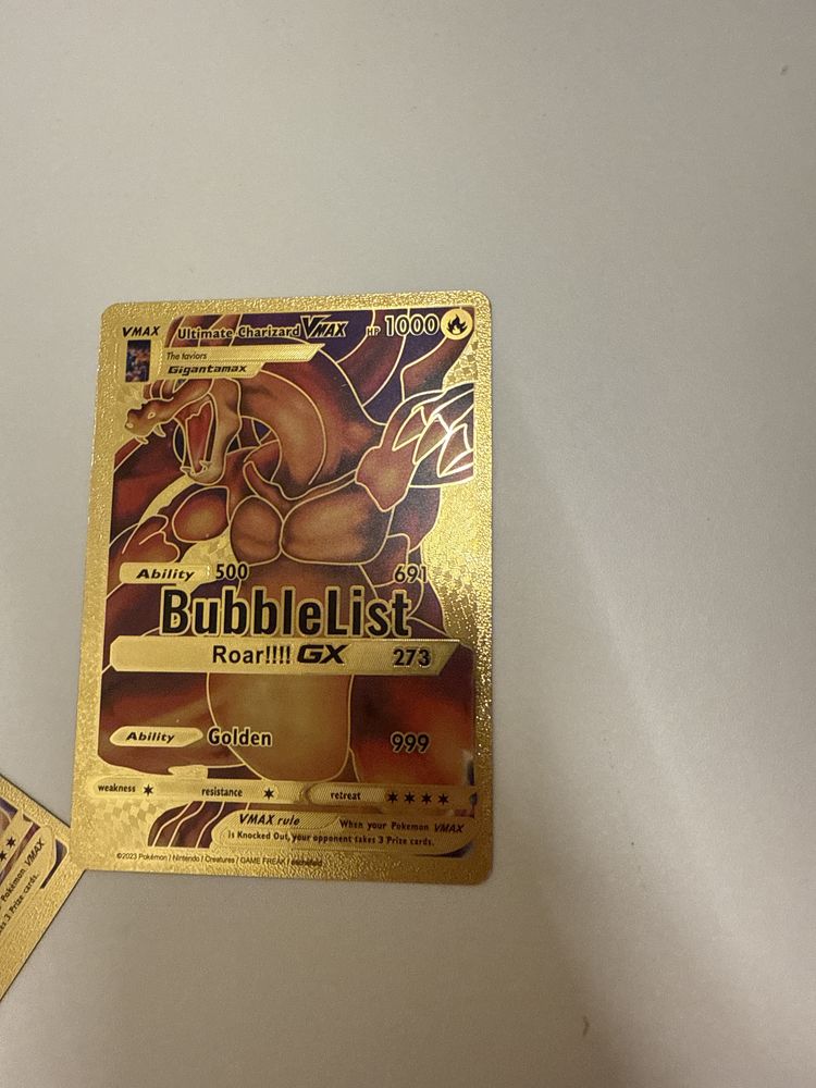 Златни Pokemon карти