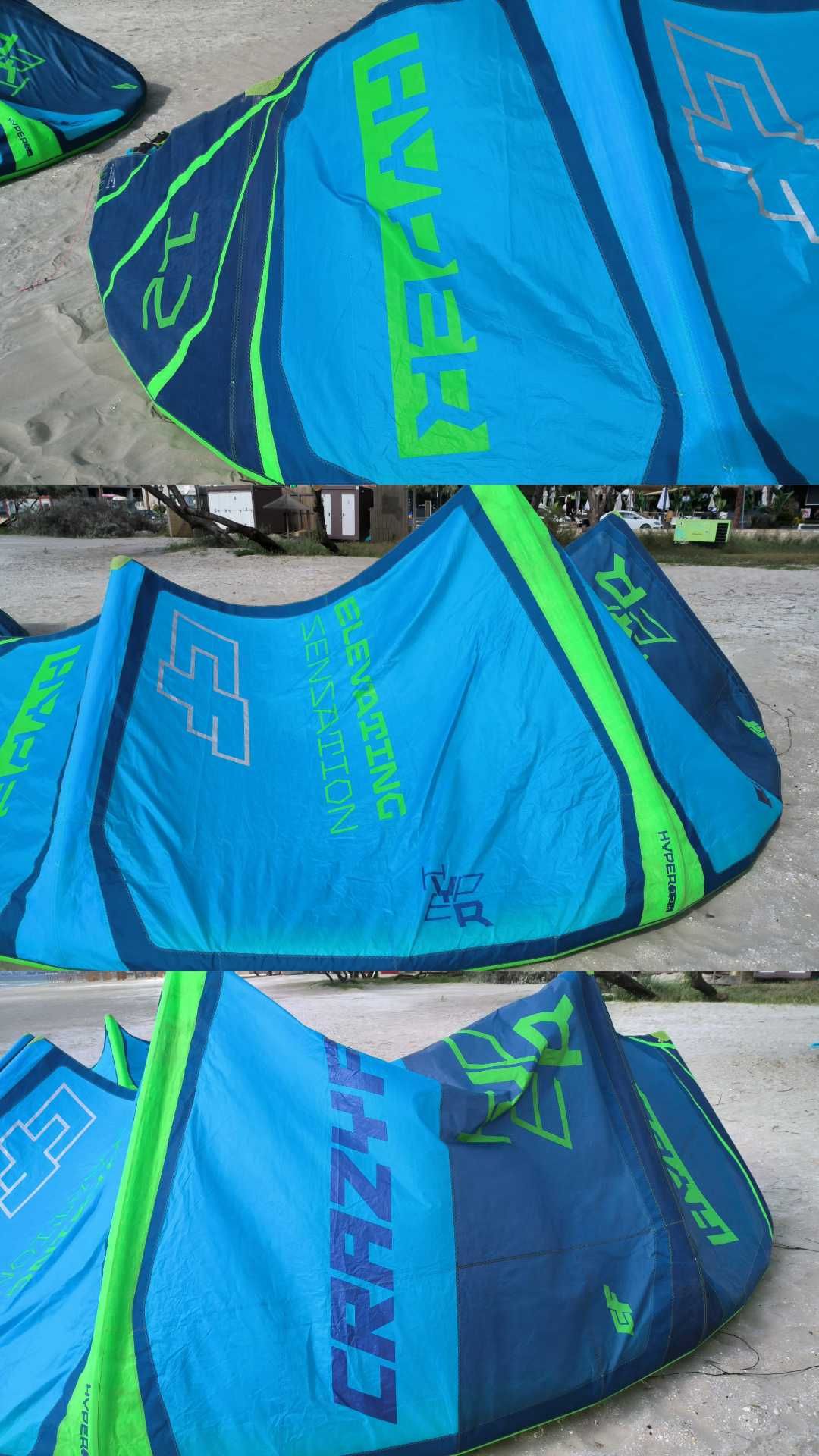 Crazyfly Hyper 9m 12m Kite zmeu, Prolimit S Harnesuri Harness