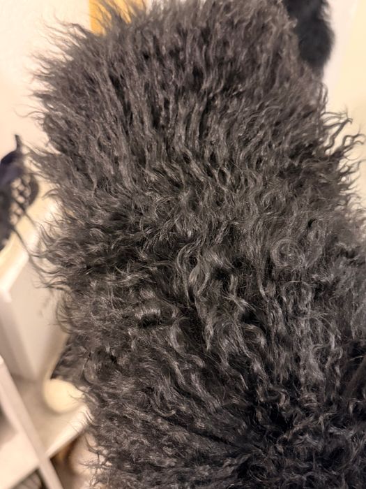 Палто от Естествен косъм Монголска вълна/ Монголско Агне