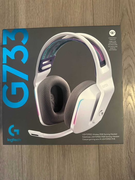 НОВИ Безжични слушалки Logitech G733 Wireless  цвят Бял