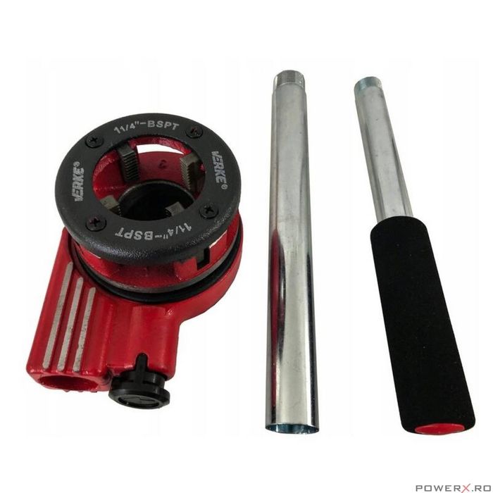 Trusa filetat tevi 1/4", 3/8", 1/2", 3/4", 1", 1-1/4", 6 piese, Verke