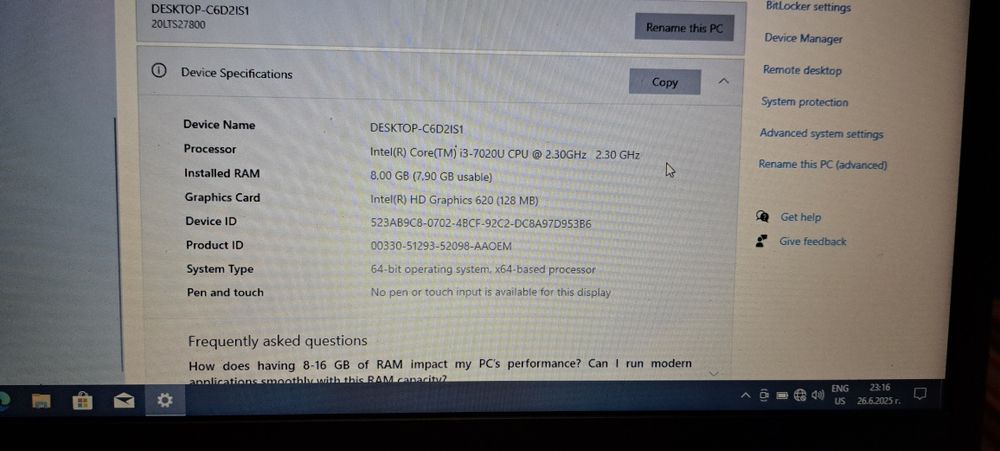 Лаптоп LENOVO T14S