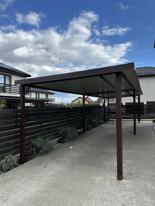 Vand Carport auto din metal sau din lemn la preturi avantajose