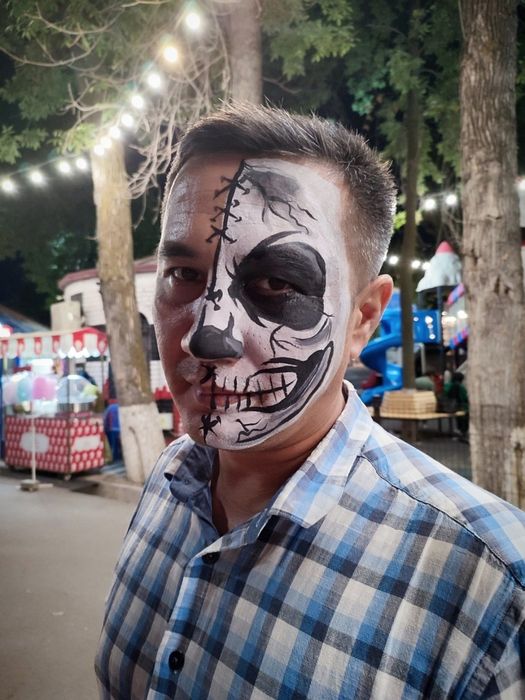 Аквагрим на Хэллоуин.