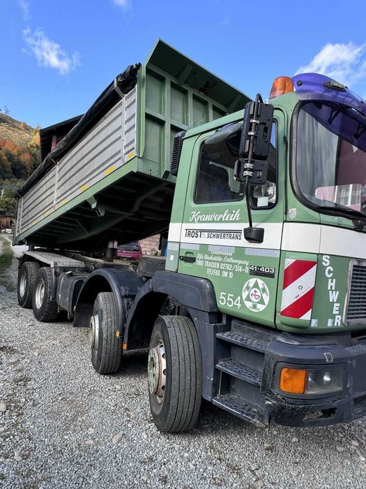 Man 8x4 sau schimb cu auto Suv oblon hidraulic lateral