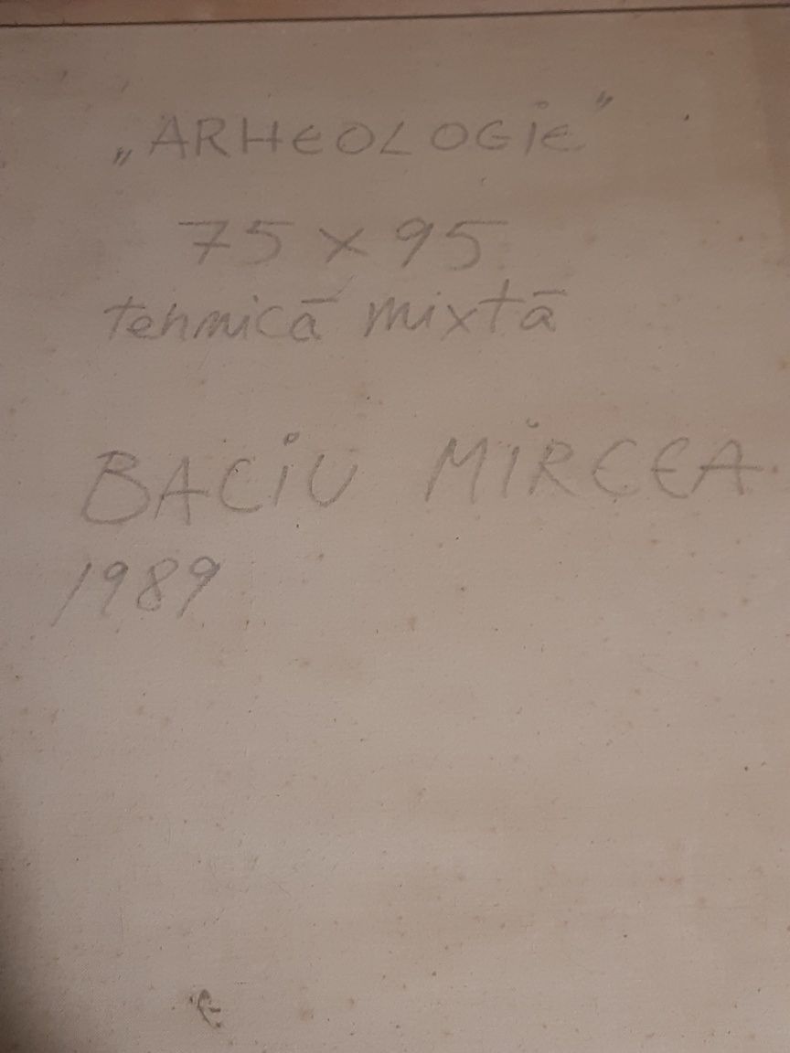 Tablou ulei pe pânză o,75x0,95/Pictor Baciu Mircea(1946-2003)