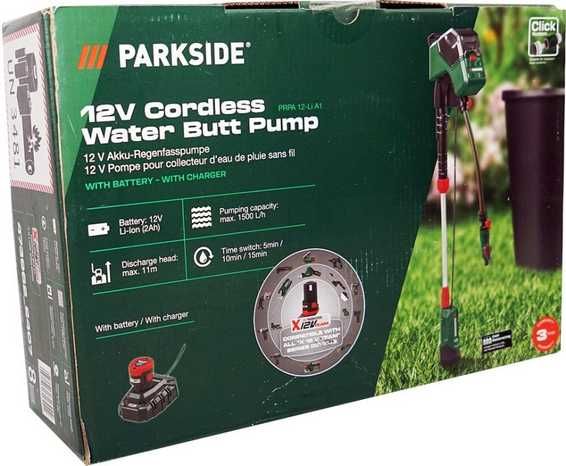 PARKSIDE Безжична помпа за дъждовна вода 12 V PRPA 12-Li A1