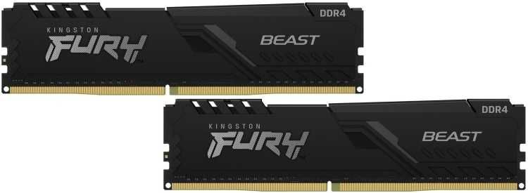 Оперативная память Kingston Fury Beast KF432C16BBK2/16 16 Гб