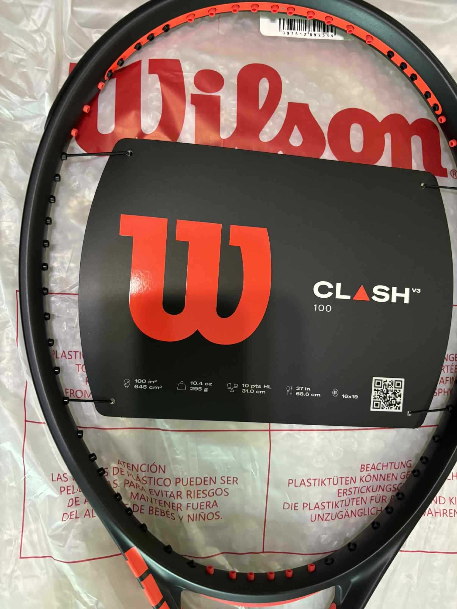 Нова тенис ракета Wilson clash v3 100