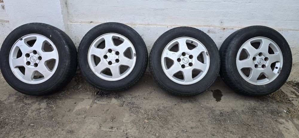 Set jante aliaj originale Opel GM + anvelope Dunlop