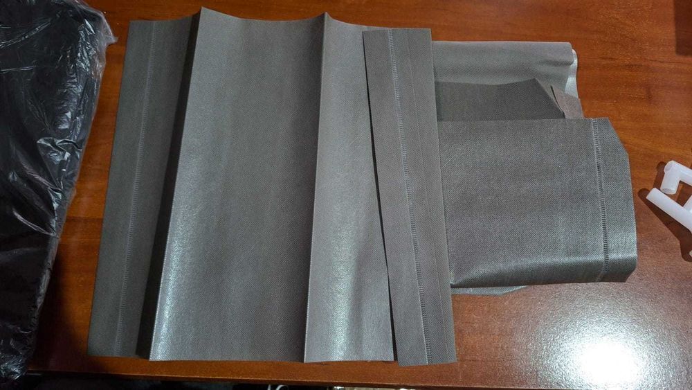 Dulap textil pliabil UDEAR, 105 x 45 x 170 cm, negru