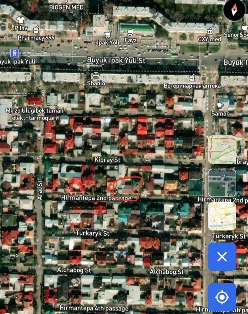 Продается участок в центре города