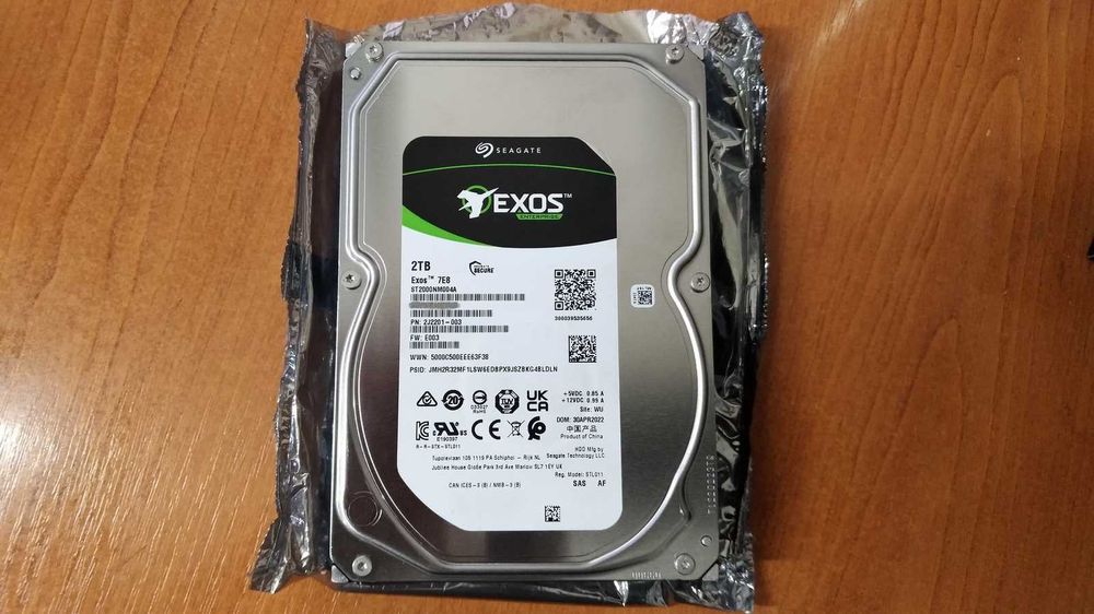 HDD Seagate Exos 7E8 Enterprise 2TB SAS  SERVER