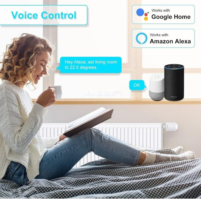 Cap termostatic inteligent pentru calorifer SALCAR TRV603, Wifi