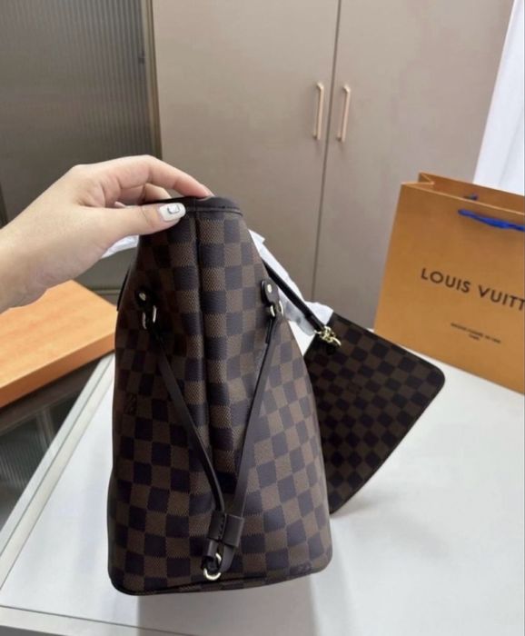 Geanta Louis Vuitton Neverfull piele naturala pe comanda