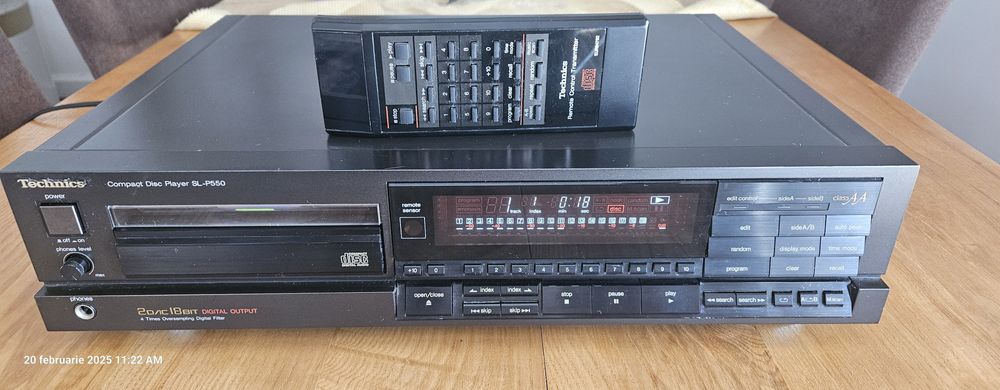 CD player Technics SL P550 Telecomandă