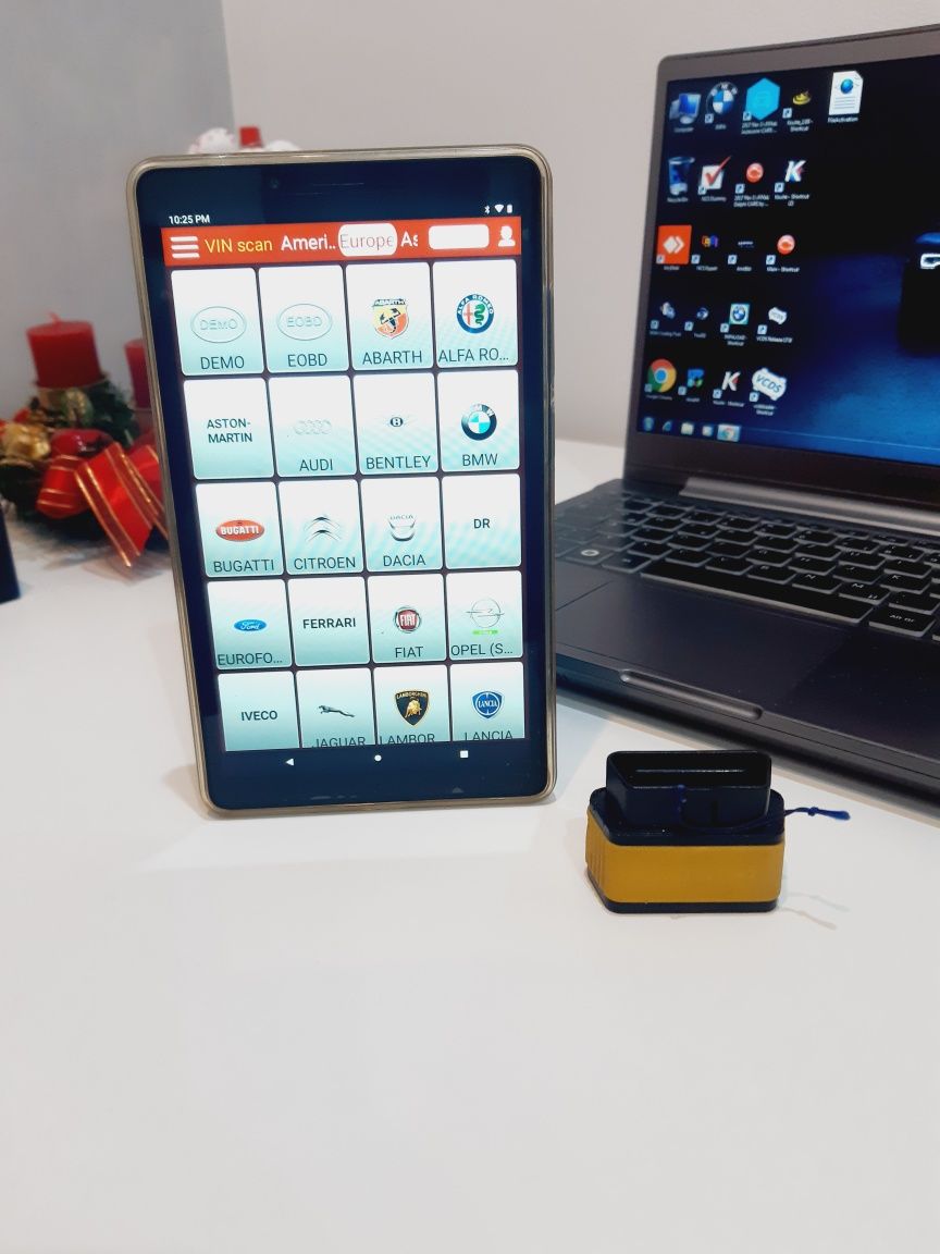 Launch Easydiag împreună cu tableta LENOVO