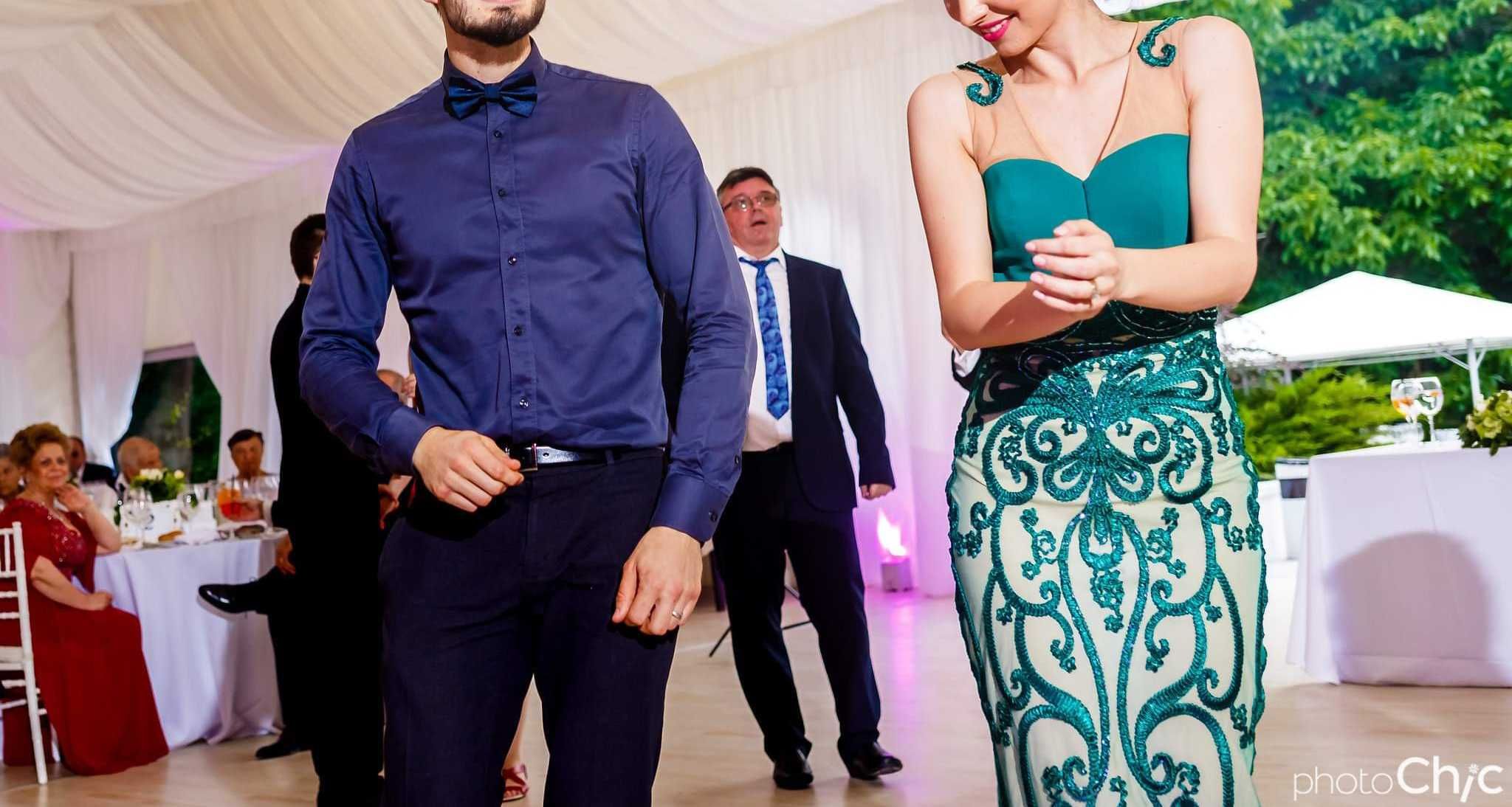 Rochie lungă verde eleganta