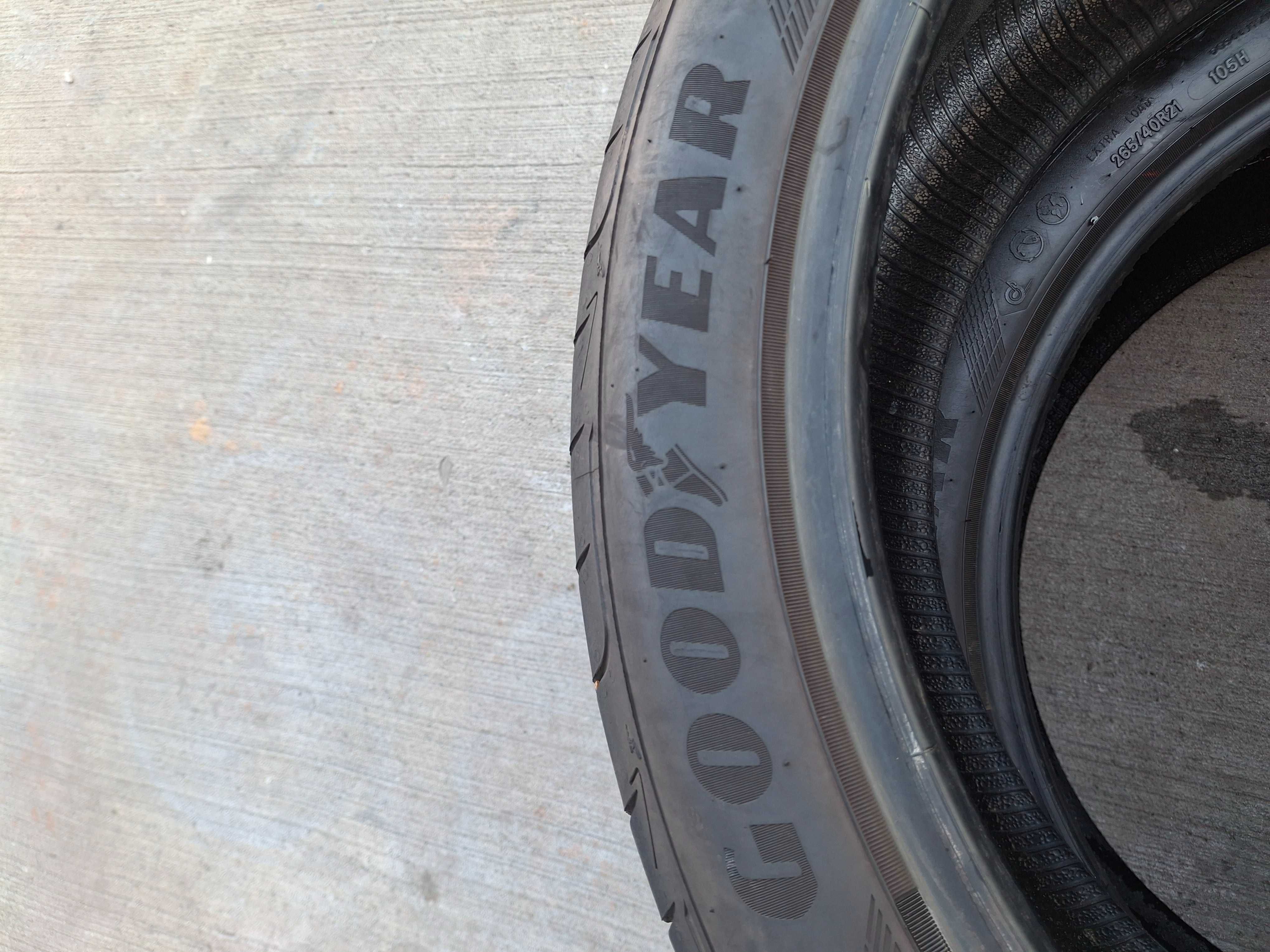 2бр. летни гуми 265/40/21  Goodyear като нови DOT 3822
