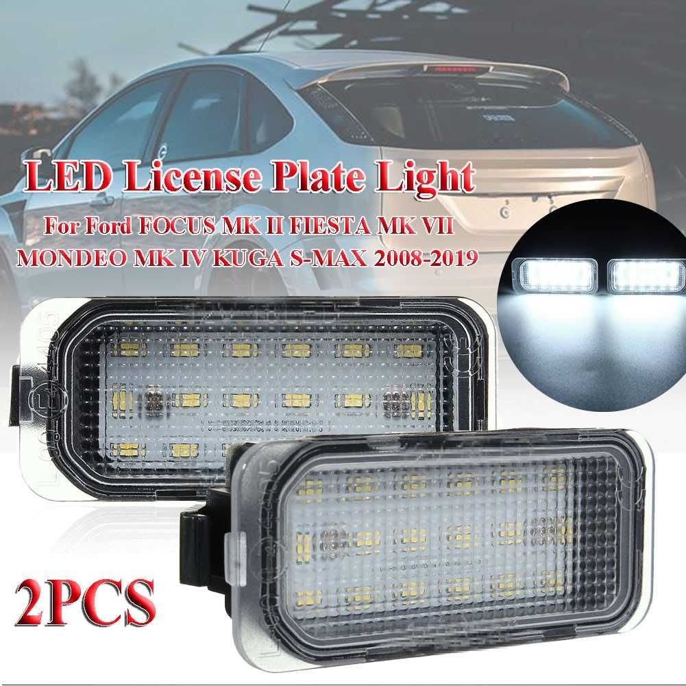 Set 2 Lampi LED Numar Portbagaj Ford Fiesta Focus Mondeo Kuga S-Max