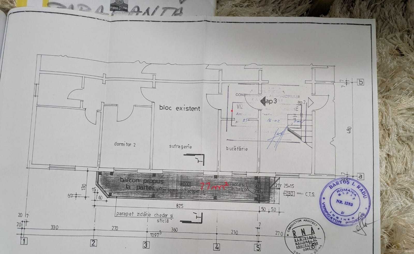 Apartament cu 3 camere, Falticeni, strada 1 Mai