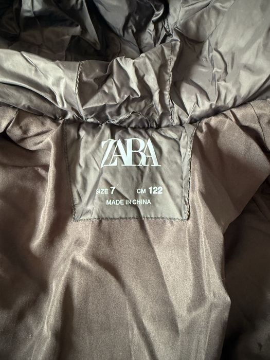 Geaca iarna lunga fete ZARA marime 7 ani