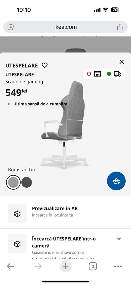 Scaun birou gaming UTESPELARE