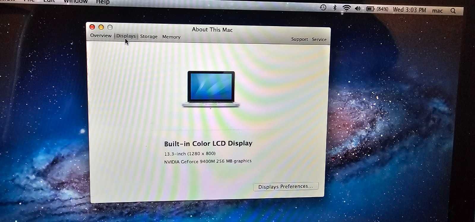 MacBook 13,3'' NVIDIA GeForce 9400M 2GB RAM 500 GB SATA Disk-отличен