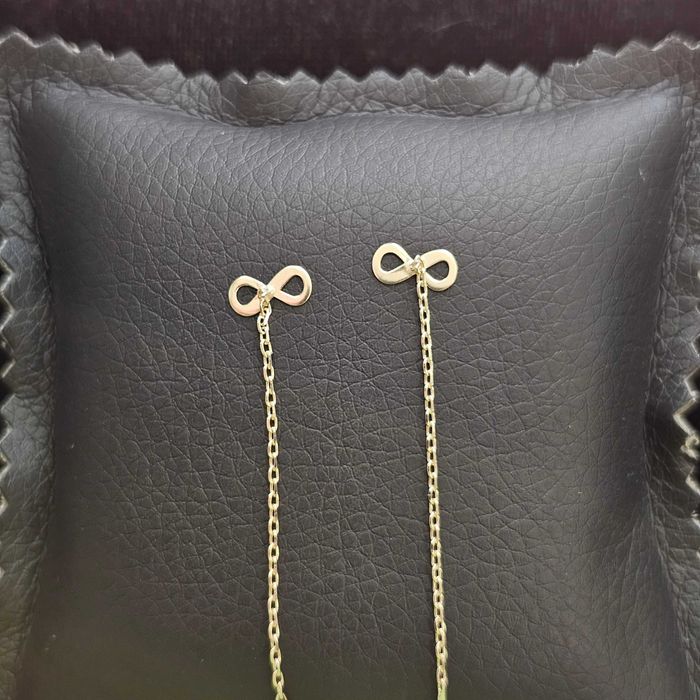 ( B32006.1 / Ag28 Doi Baieti ) Cercei Aur 14K - 0.92 grame / 368 lei