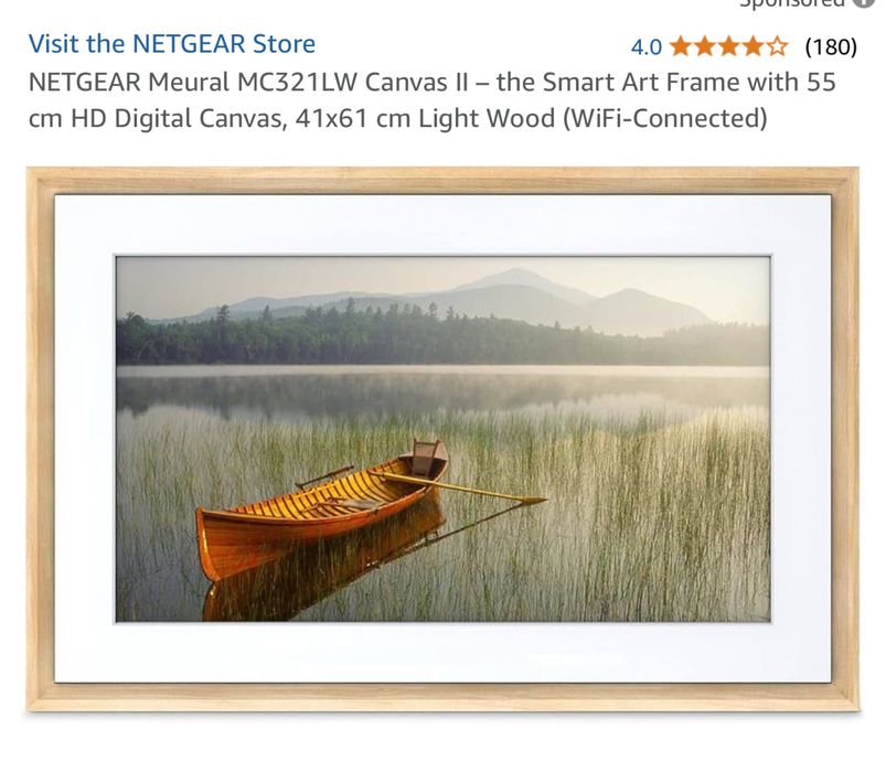NETGEAR Meural Canvas II 21.5 (MC321) Rama foto digitala