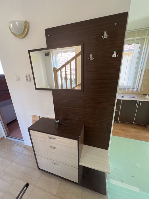 Cuier hol plus pantofar cu oglinda