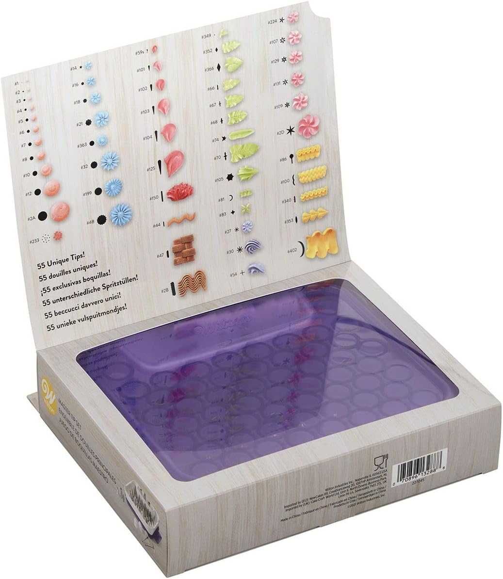 Wilton Master Комплект накрайници 55 накрайника за декориране