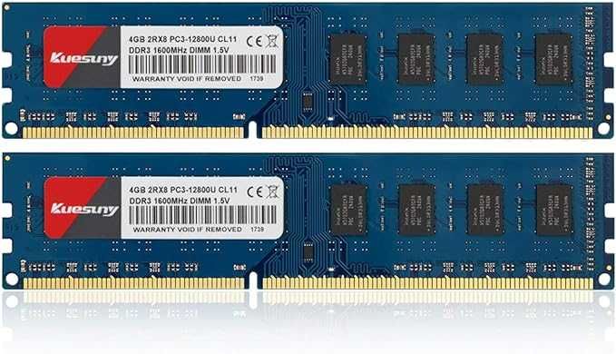 Memorie Desktop Kuesuny 2X4GB DDR3 1600MHZ, CL11