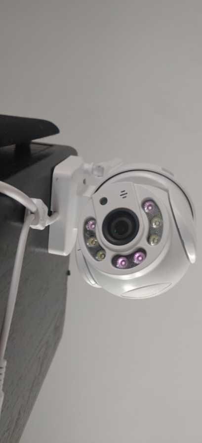 Улична wifi камера за наблюдение въртяща се безжична 5mp
