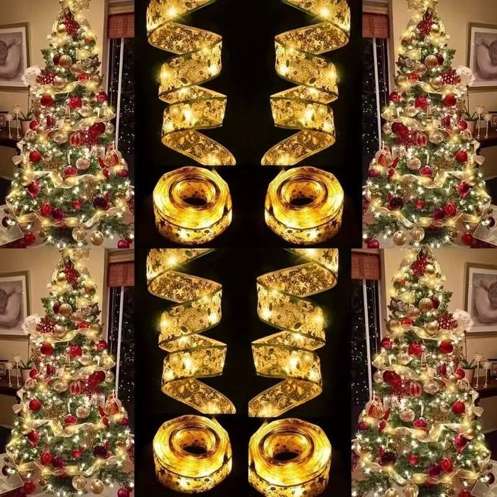 Коледна гирлянда с вградени LED лампи