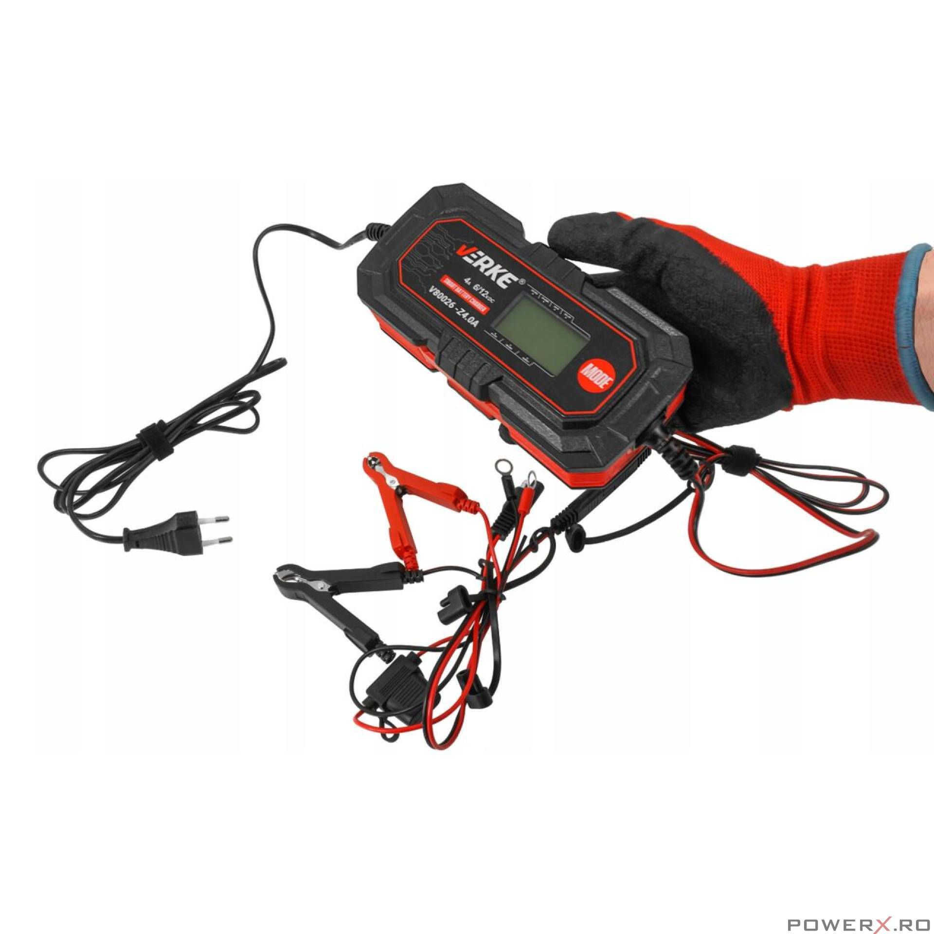 Redresor cu microprocesor, 6/12V Z4.0A, Verke