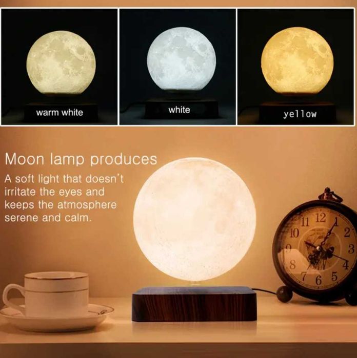 Lampă lunară cu suspensie magnetică