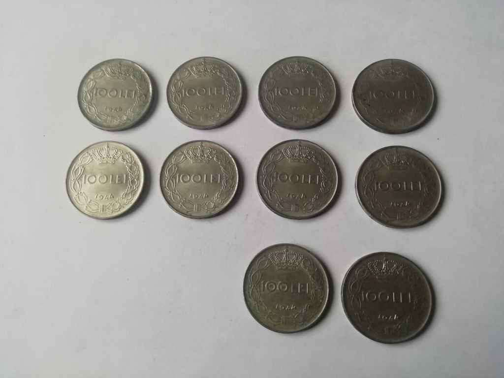 Lot monede de 100 lei din 1944