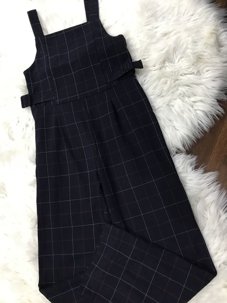 Salopeta/pantaloni carouri Zara