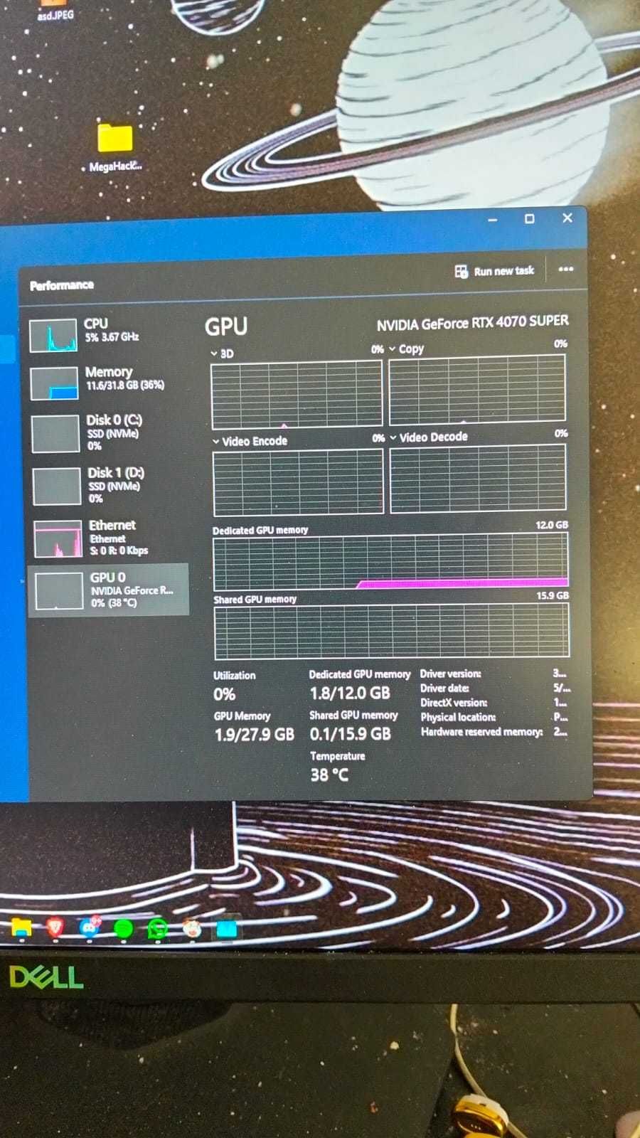 PC Gaming 2 Monitoare DELL 165Hz | i5-12400F RTX 4070 SUPER 32GB DDR5